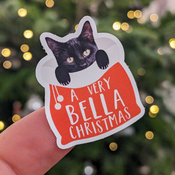 Christmas Vibes Pets Personalised Stickers