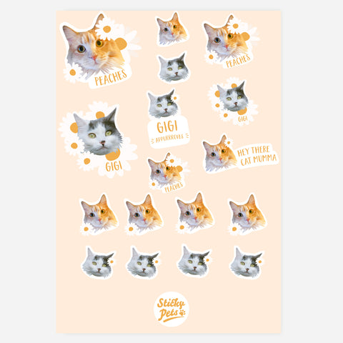 Sunny Daisy Pet Personalised Stickers